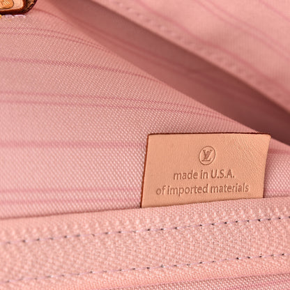 Louis Vuitton Damier Azur Neo Neverfull MM Rose Ballerine 8 of 13
