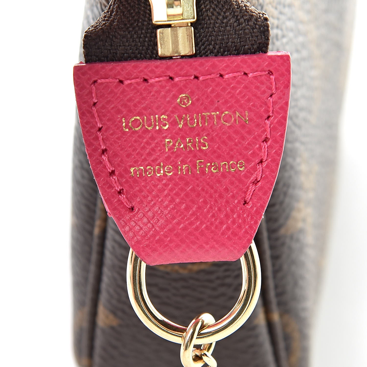 Louis Vuitton Monogram 2019 Christmas Animation Mini Courchevel Pochette Accessories Fuchsia 6 of 8