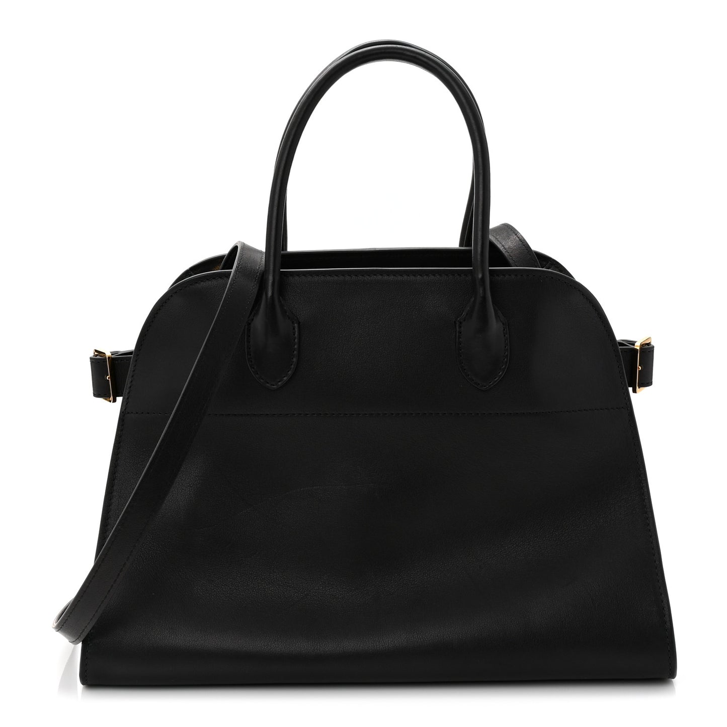Polished Saddle Calfskin Soft Margaux 12 Black