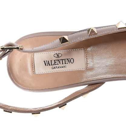 Valentino Garavani Nappa Rockstud Half D'Orsay Slingback 85mm Pumps 41.5 Black Poudre 7 of 7
