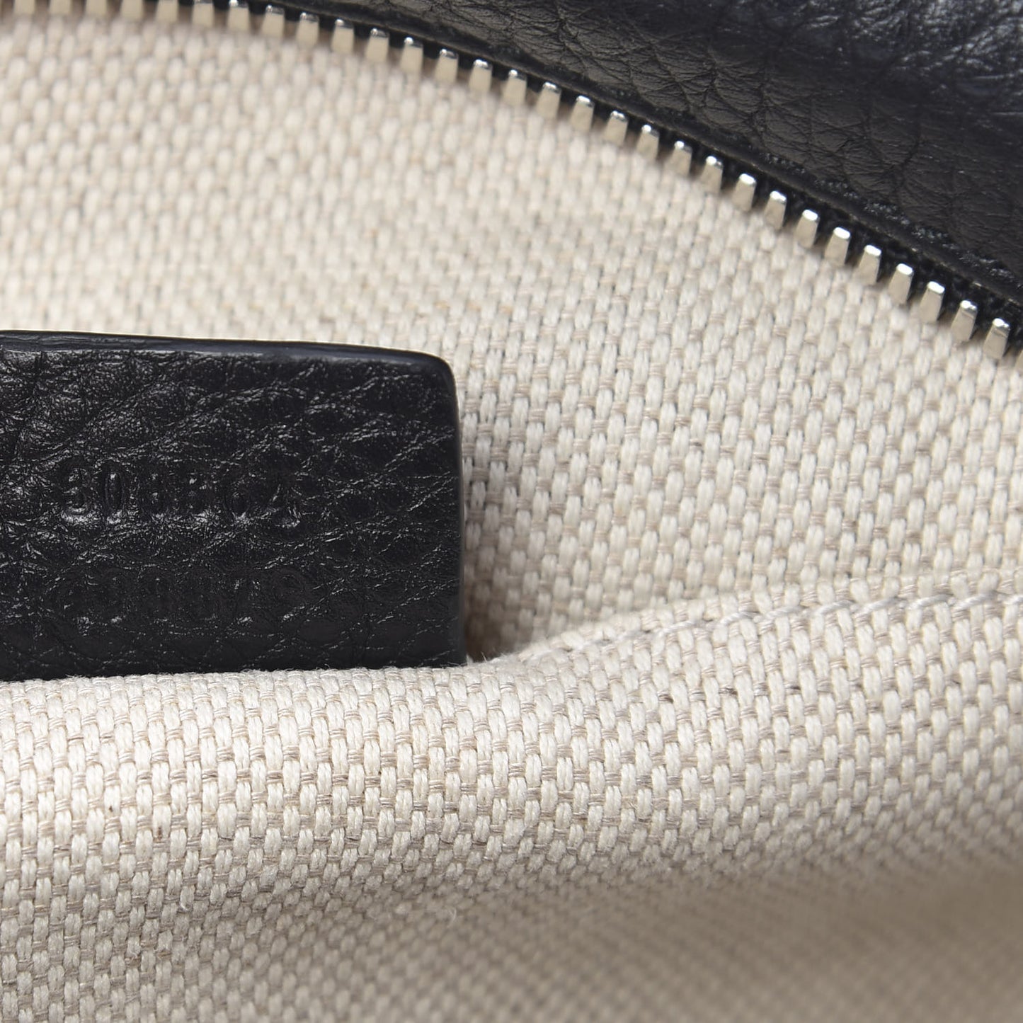 Pebbled Calfskin Studded Small Soho Disco Bag Black