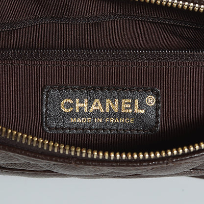 Chanel Caviar Quilted Pochette Brown 6 of 7