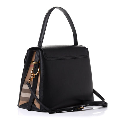 Burberry Derby Calfskin House Check Medium Camberley Black 3 of 11