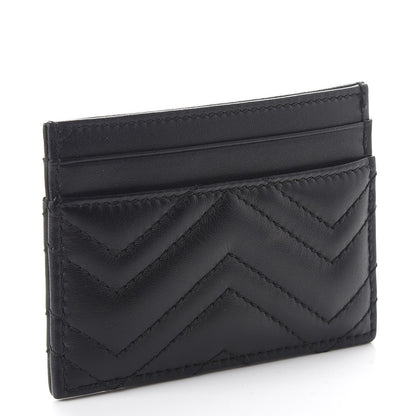 Gucci Calfskin Matelasse GG Marmont Card Holder Black 3 of 7