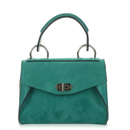 Proenza Schouler Suede Small Hava Top Handle Bag Malachite 1 of 6