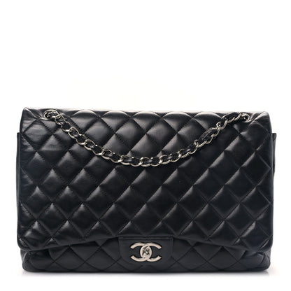 Chanel Lambskin Quilted Maxi Single Flap Black 1 of 9