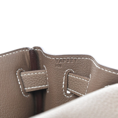 Hermes Togo Kelly Retourne 28 Etoupe 5 of 10