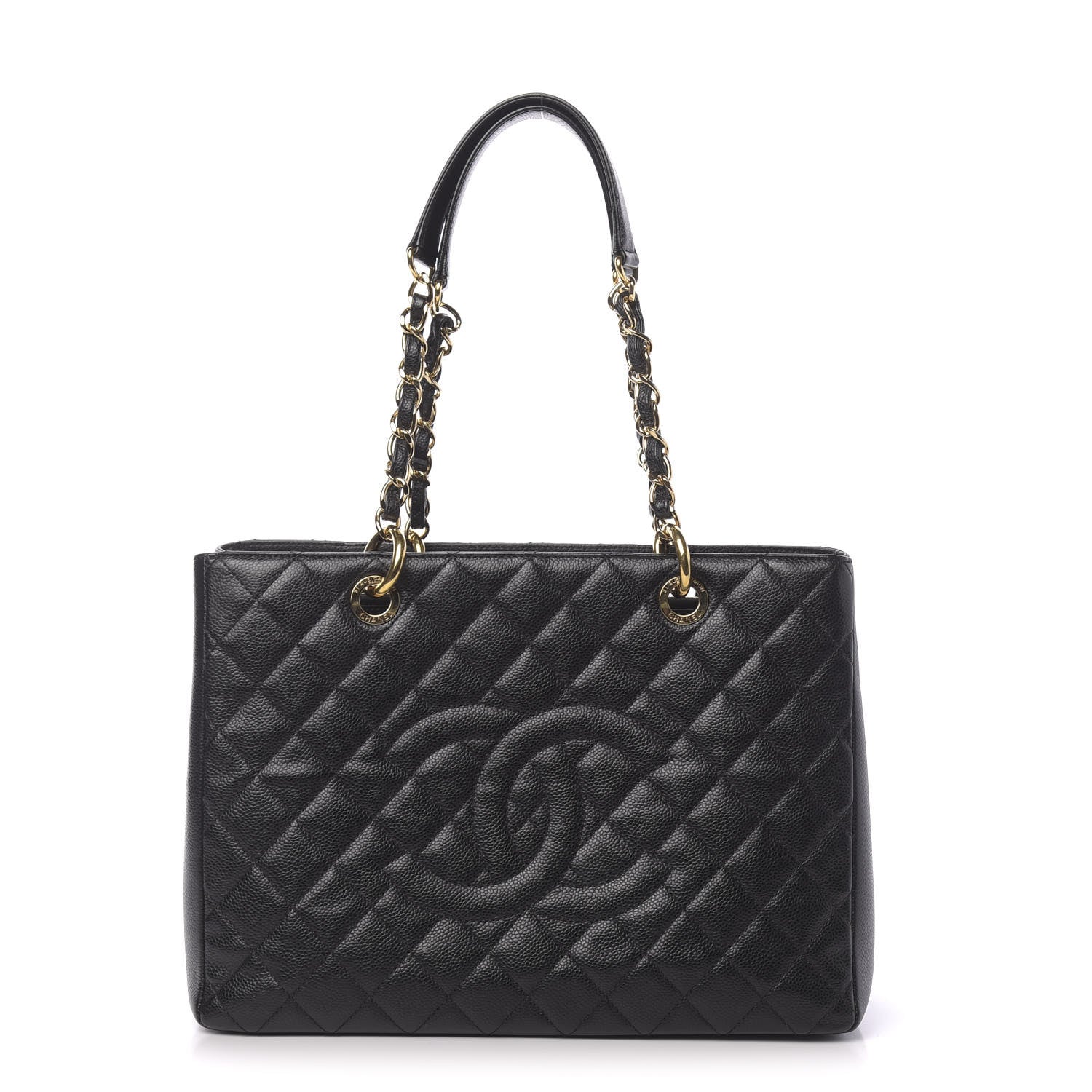Chanel Caviar Quilted Grand Shopping Tote GST Black 1 of 11