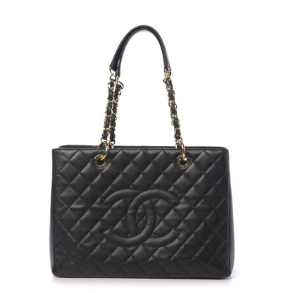 Chanel Caviar Quilted Grand Shopping Tote GST Black 1 of 11
