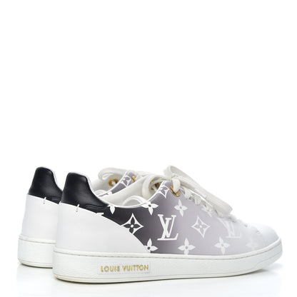 Louis Vuitton Calfskin Monogram Frontrow Sneakers 38 White Black 4 of 9