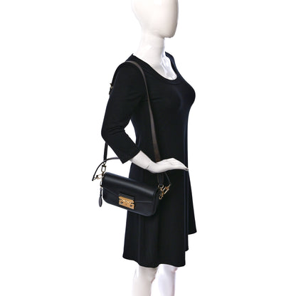 Louis Vuitton Calfskin Monogram Swing Black 2 of 8
