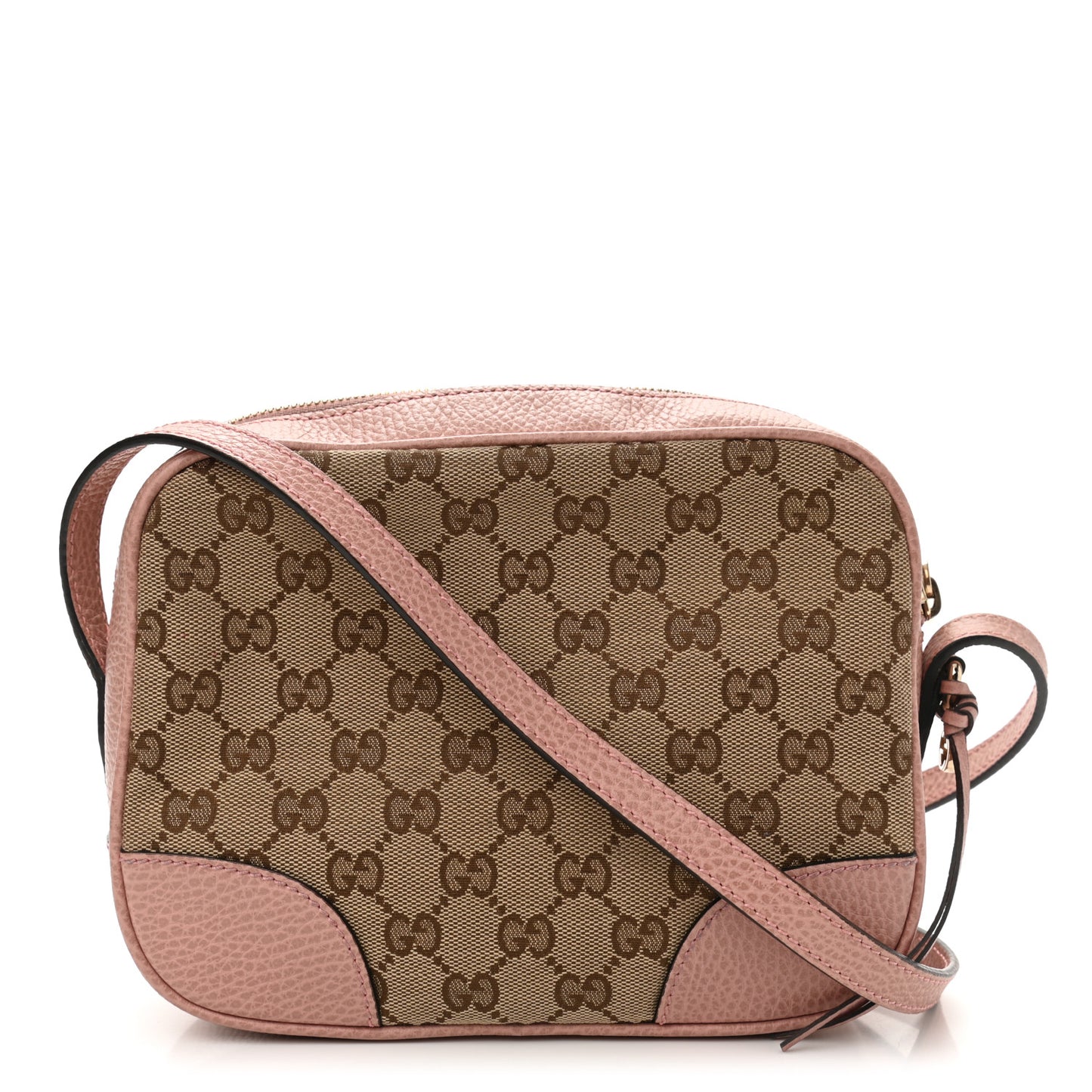 Monogram Mini Bree Messenger Bag Beige Soft Pink