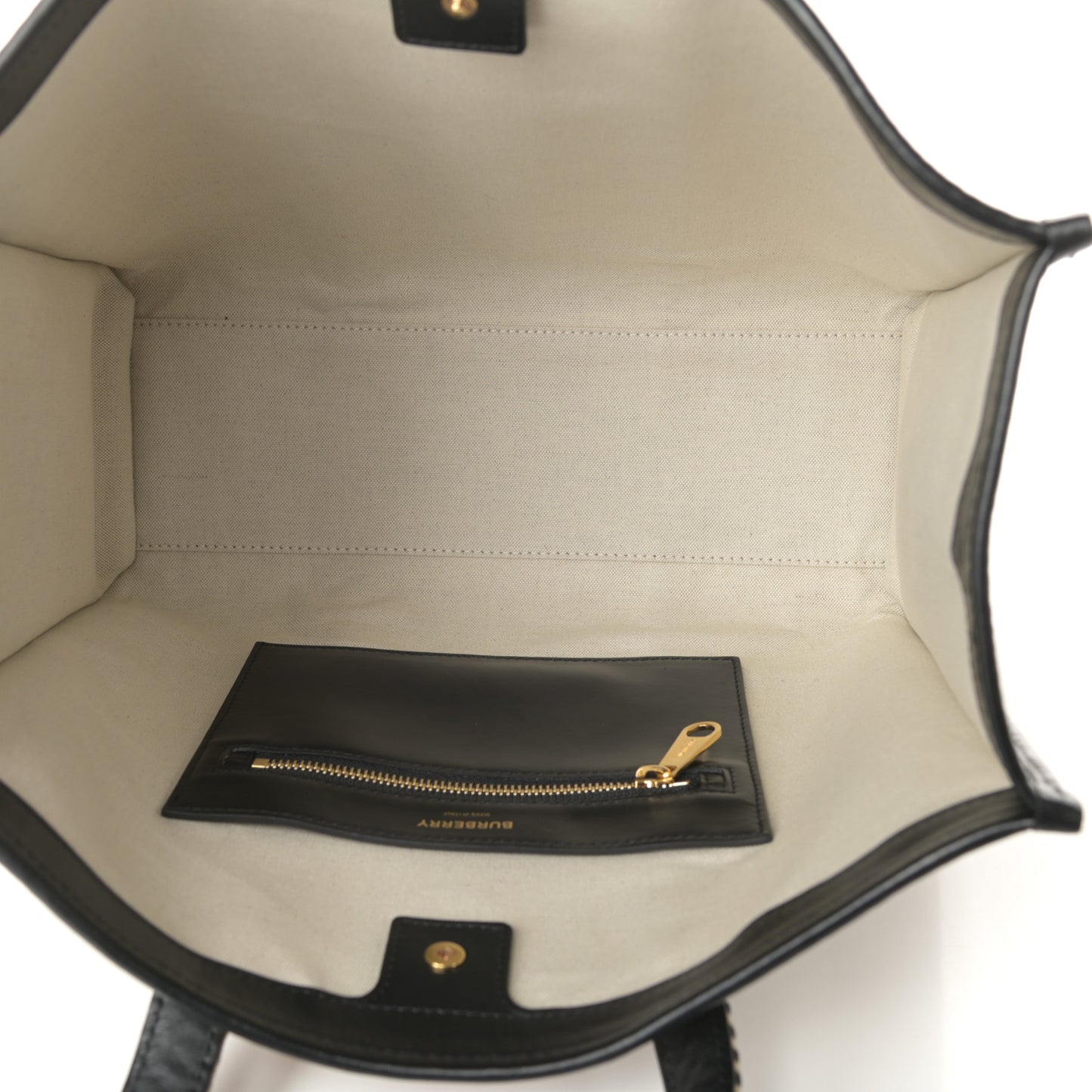 Calfskin Latticed Small Tote Black