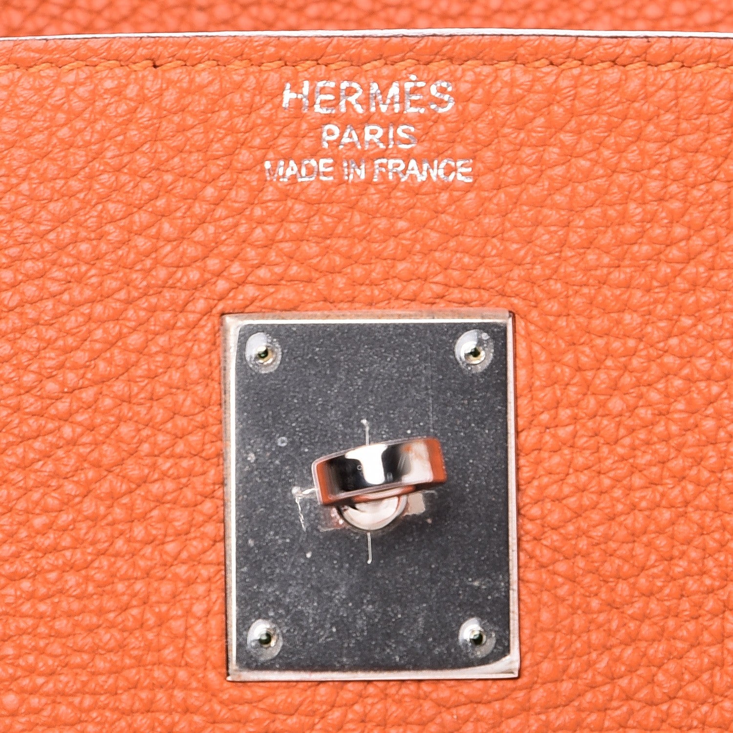 Hermes Taurillon Clemence Birkin 40 Orange 22 of 35