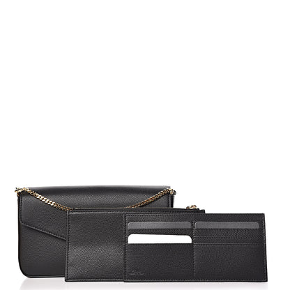 Fendi Vitello Cruise F is Fendi Envelope Wallet on Chain with Pouches Black 6 of 13