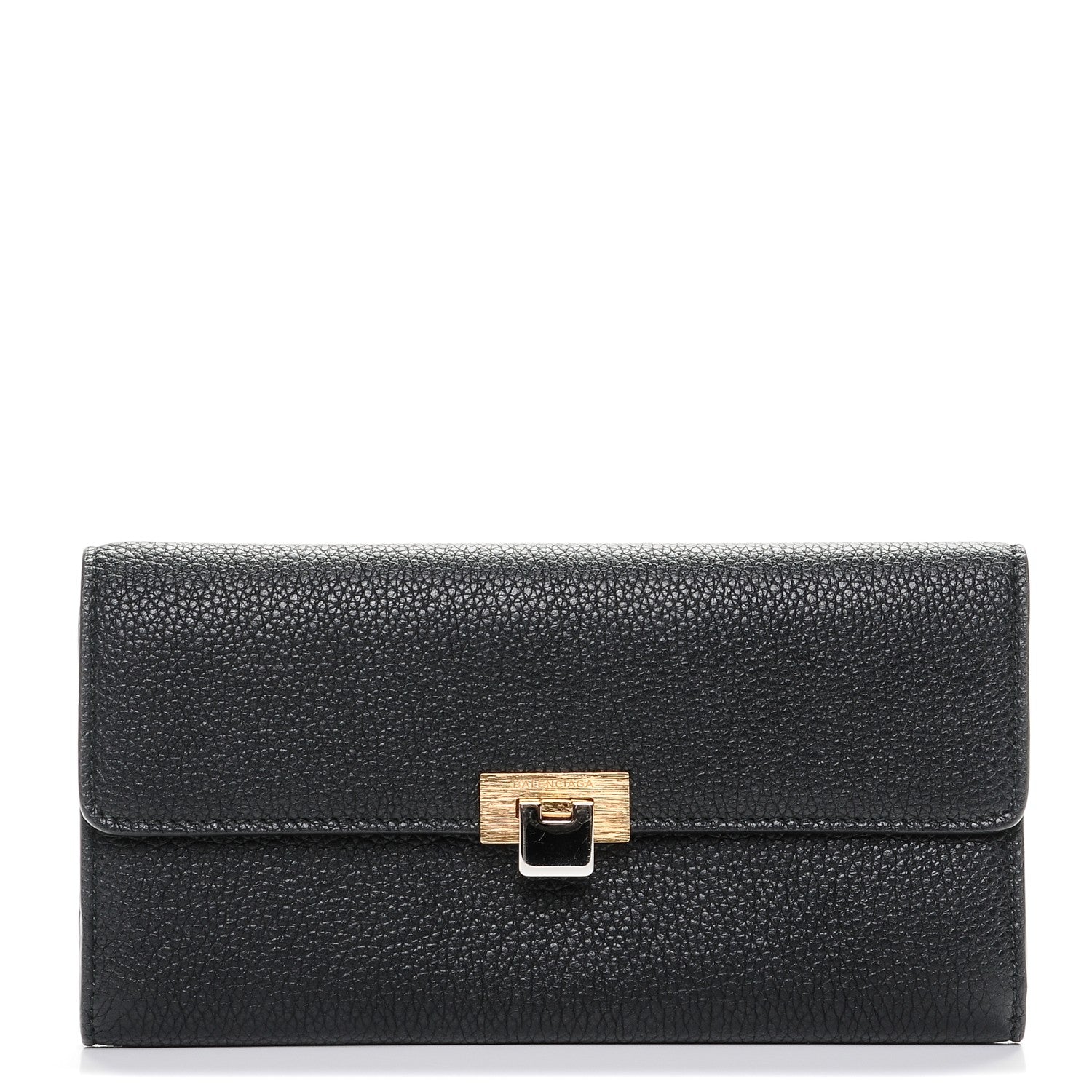 Balenciaga Calfskin Le Dix Continental Wallet Black 1 of 7