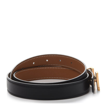 Hermes Swift Epsom 24mm Constance H Belt 95 Black Gold 4 of 7