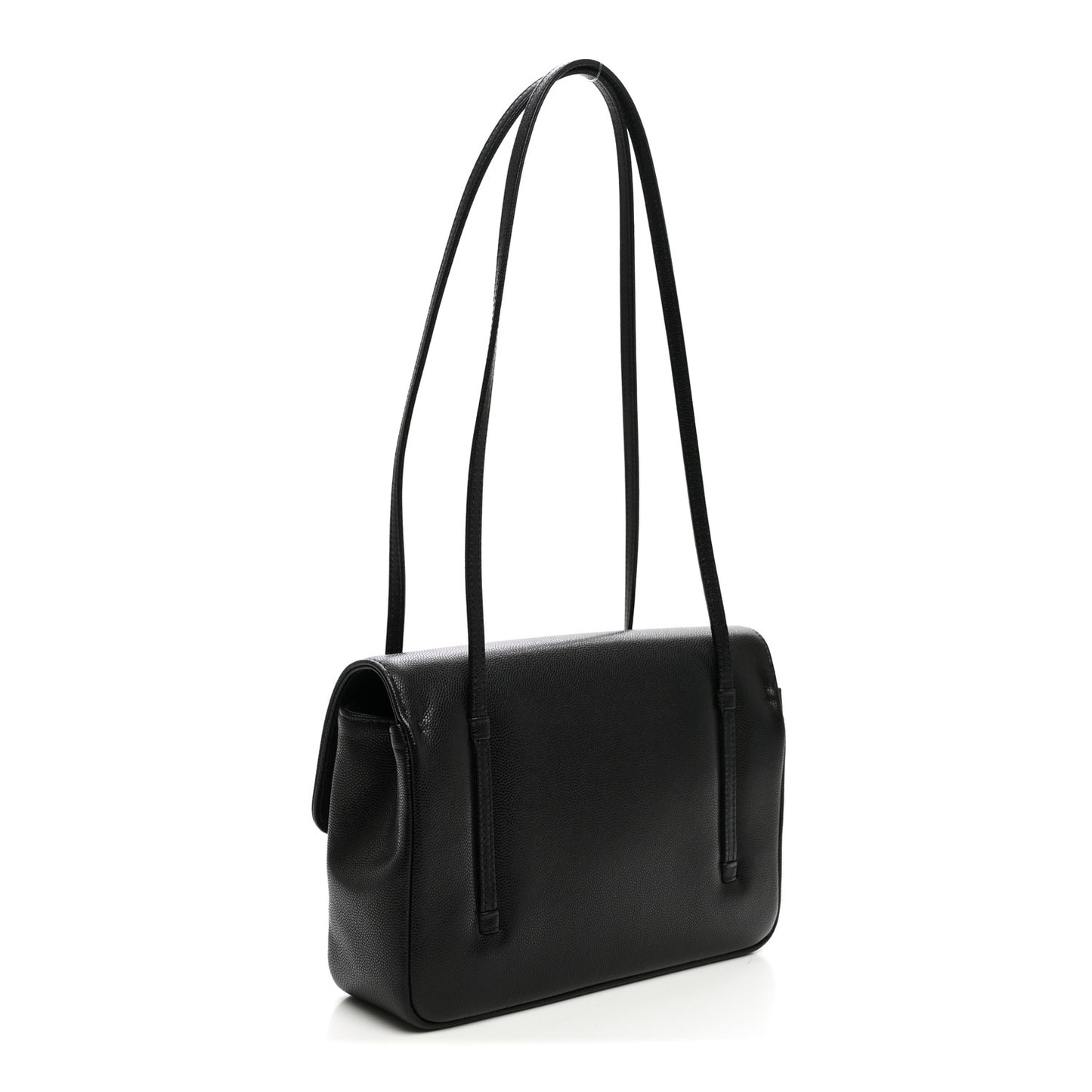 Shiny Caviar Preppy Coco Small Flap Navy