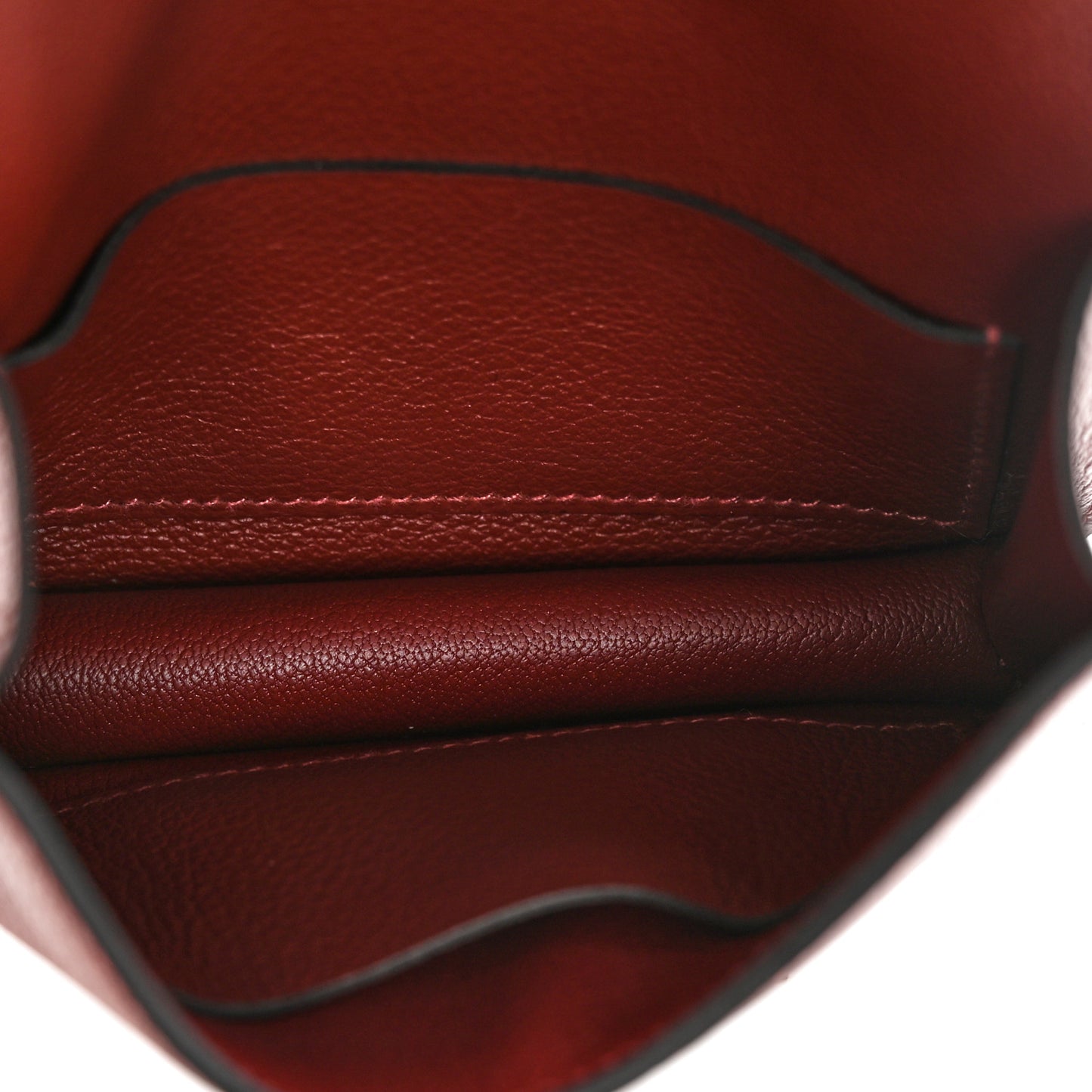 Evercolor Bi-Color Constance Slim Wallet Rouge H Rose Azalee