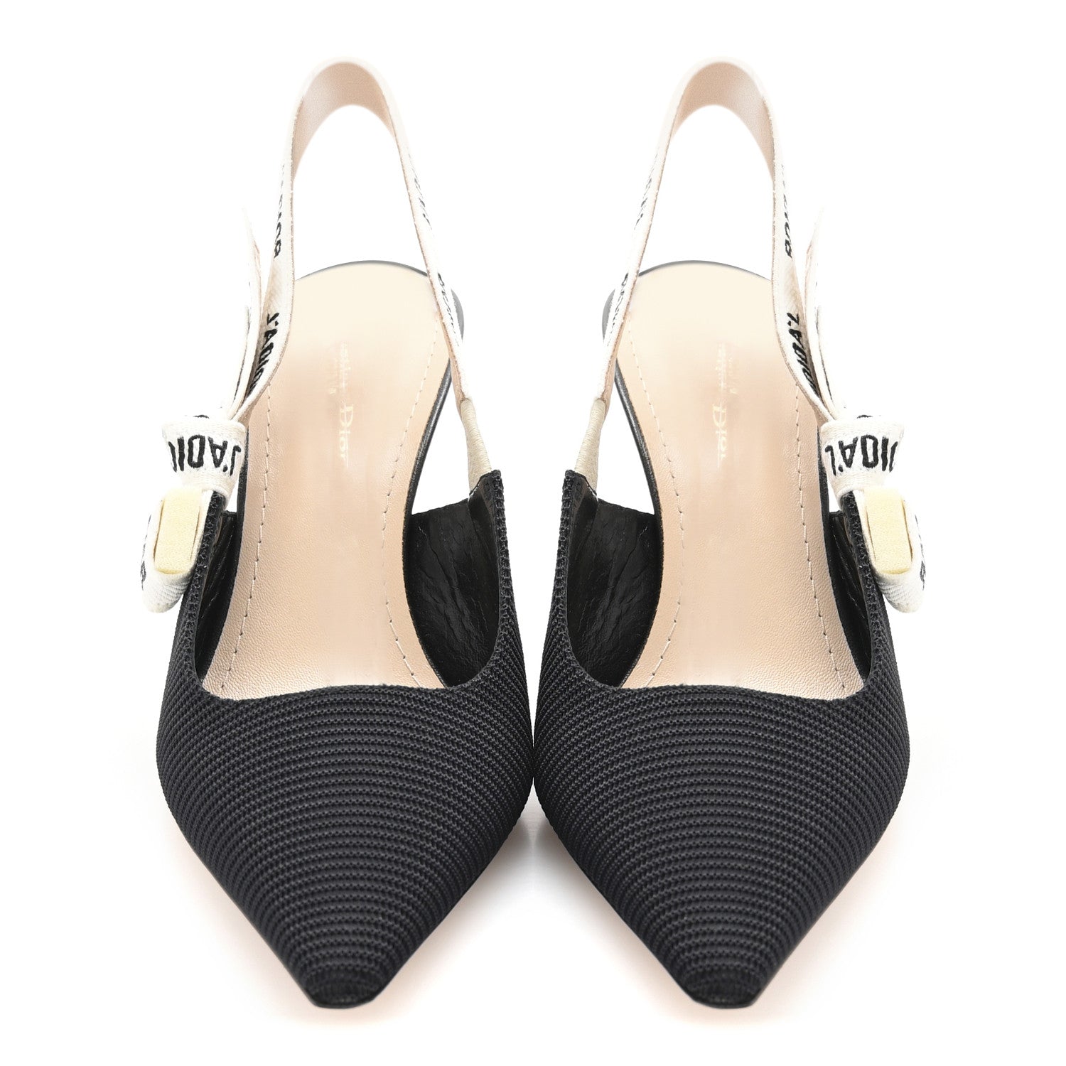 Christian Dior Technical Canvas Ribbon J Adior Slingback 65mm Pumps 40 Black 3 of 10