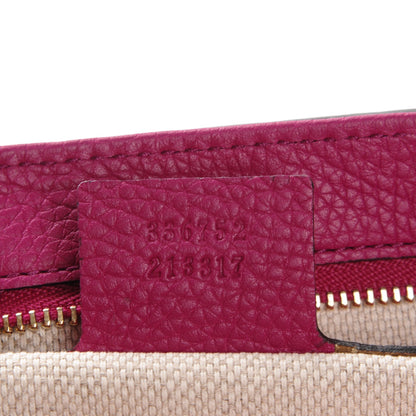 Gucci Cellarius Calfskin Medium Soho Flap Crossbody Bright Bouganville 7 of 7