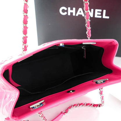 Chanel Patent Quilted Small Coco Shine Shopping Tote Pink 5 of 7