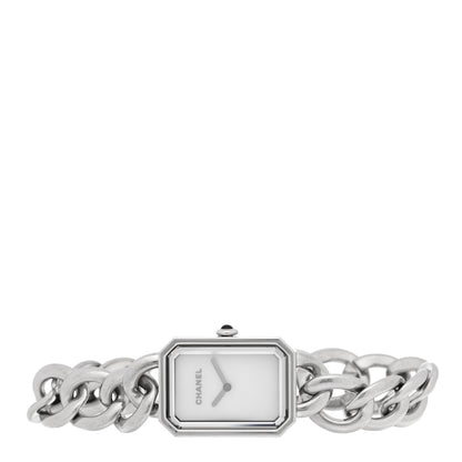 Chanel Stainless Steel Mother of Pearl 20mm Chain Premiere Quartz Watch 2 of 4