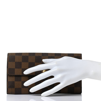 Louis Vuitton Damier Ebene Sarah Wallet 2 of 13