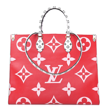 Louis Vuitton Monogram Giant Onthego GM Rouge Rose 1 of 10