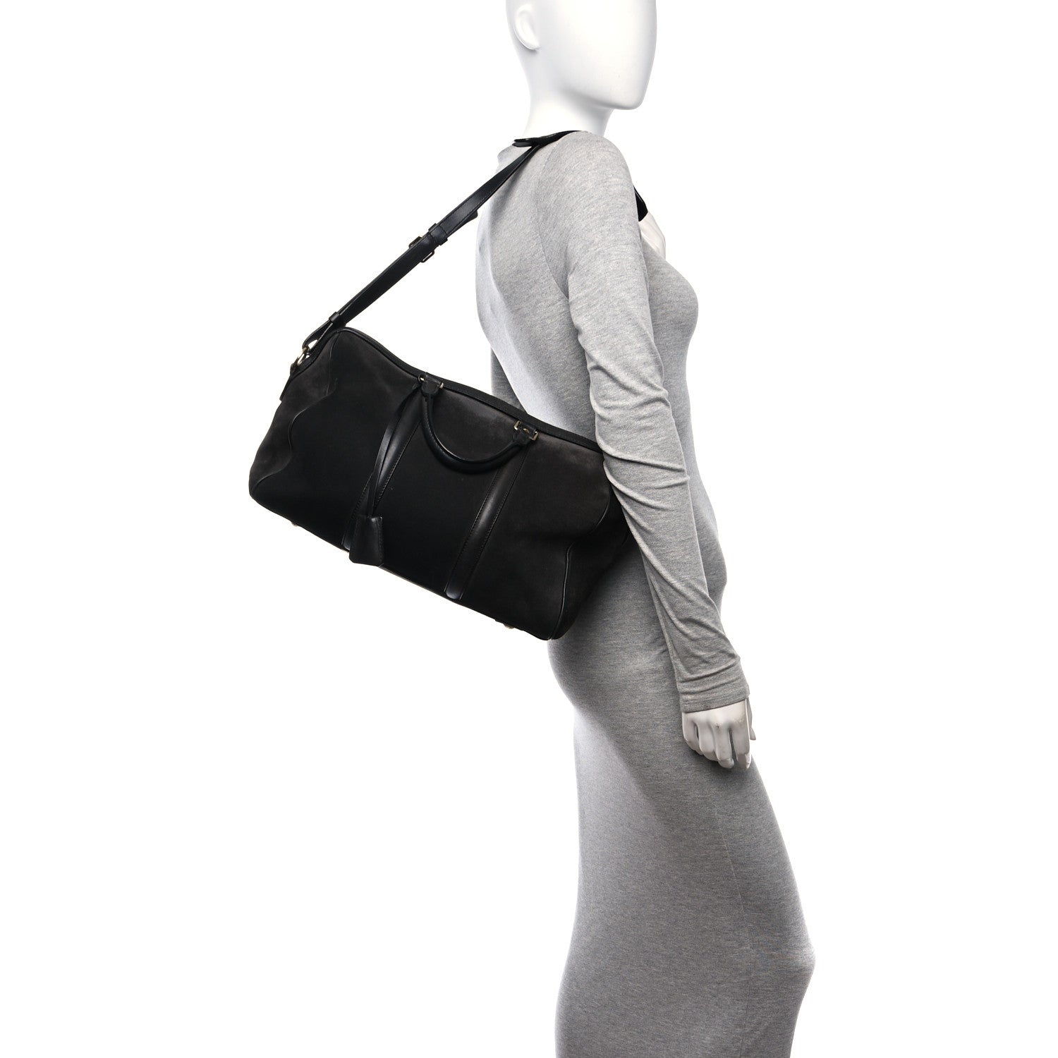 Louis Vuitton Suede Calfskin SC Bag MM Asphalt 3 of 11