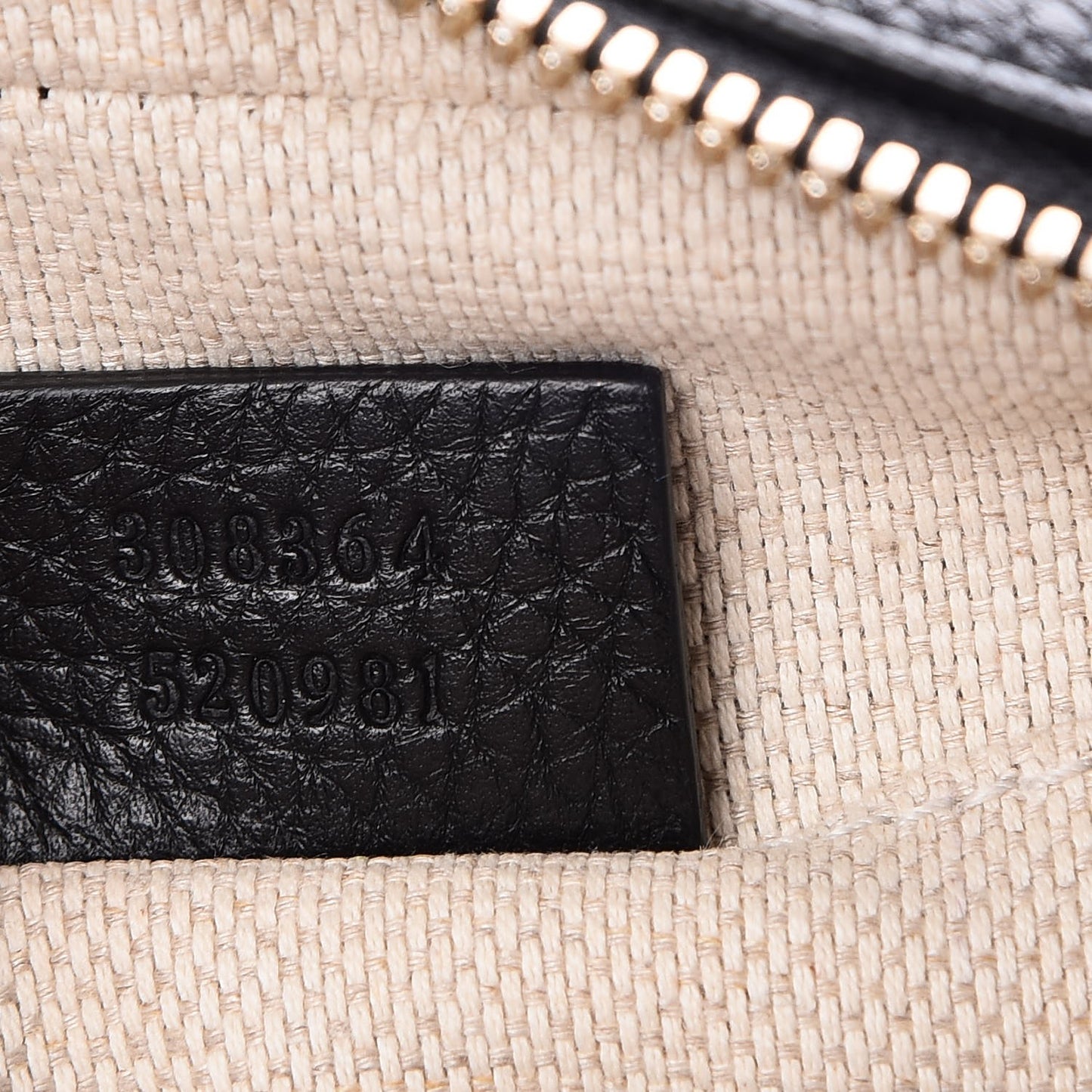 Pebbled Calfskin Small Soho Disco Bag Black