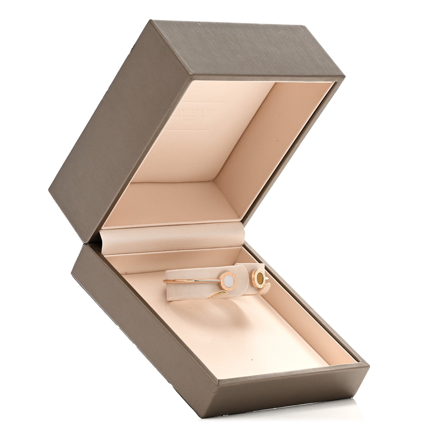 Bulgari 18K Rose Gold Mother of Pearl Tiger's Eye BVLGARI BVLGARI Cuff Bracelet S 4 of 4