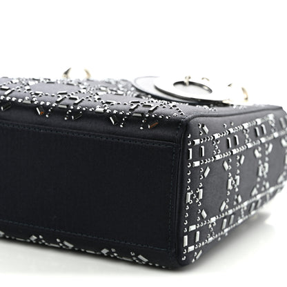 Christian Dior Calfskin Cannage Medium Caro Bag Black 10 of 11
