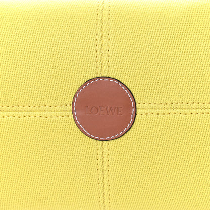 Loewe Canvas Calfskin Cushion Tote Yellow 7 of 10
