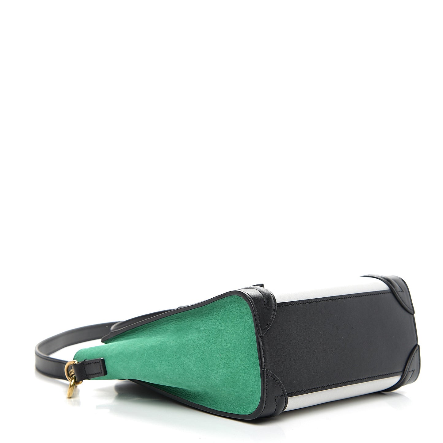 Smooth Calfskin Nubuck Nano Tri-Color Luggage Palm