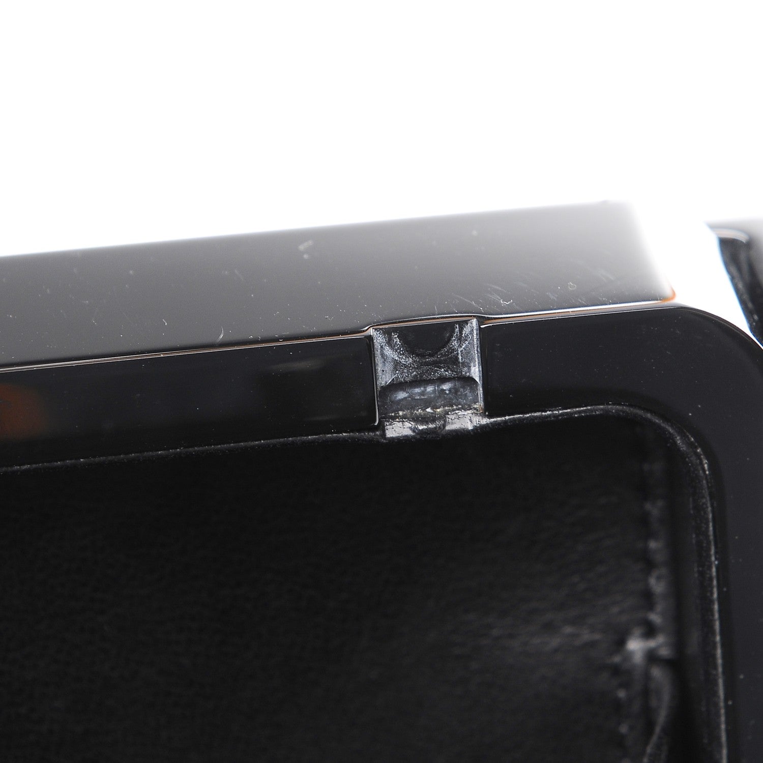 Chanel Plexiglass Crystal Lego Clutch Black 10 of 11