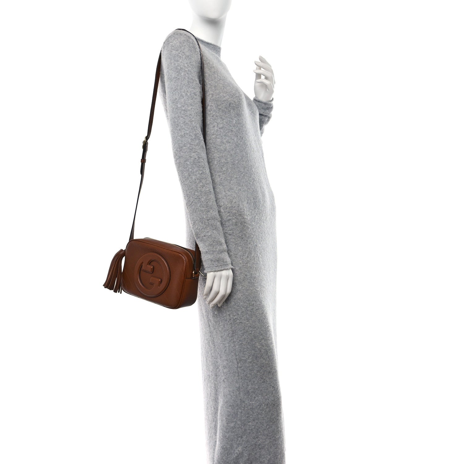 Gucci Sakai Be Green Calfskin Diagonal Stitched Small Blondie Shoulder Bag Cuir 3 of 10