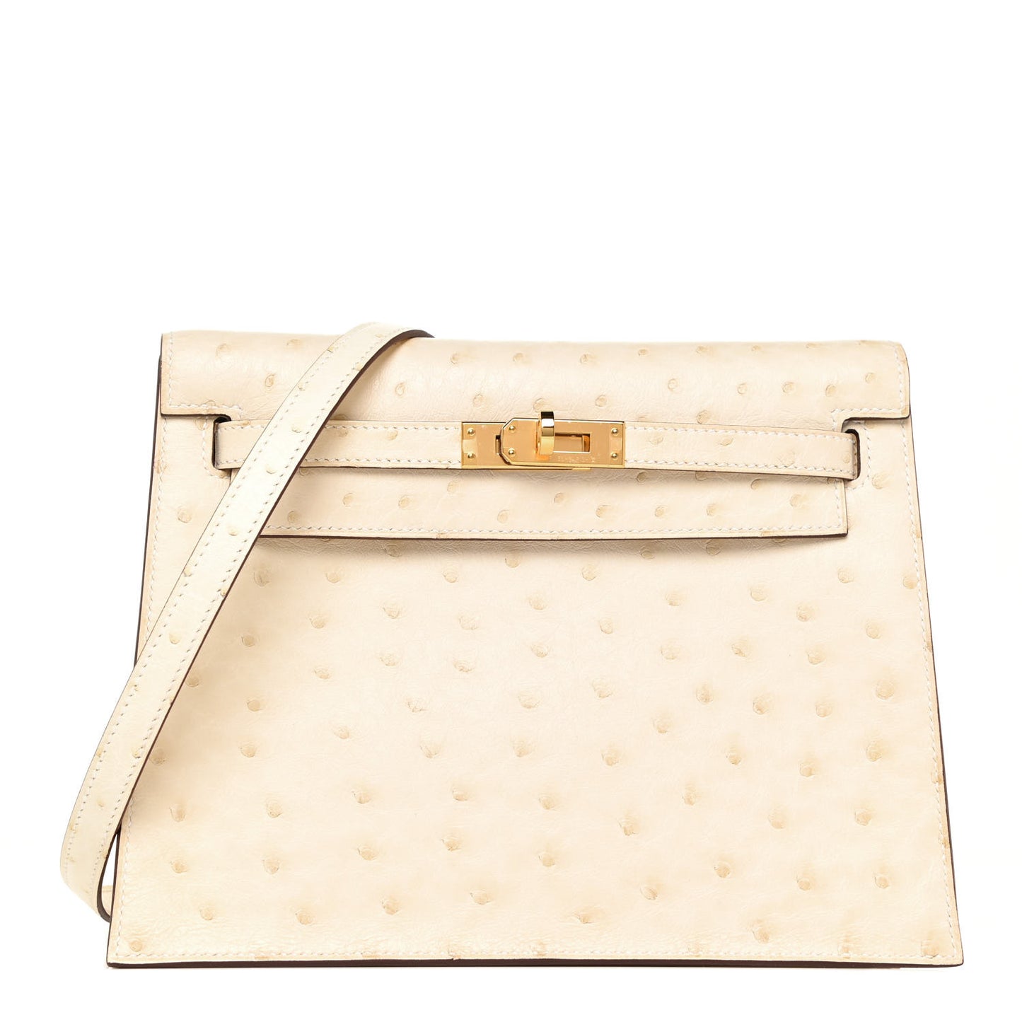 Ostrich Kelly Danse II Belt Bag Nata