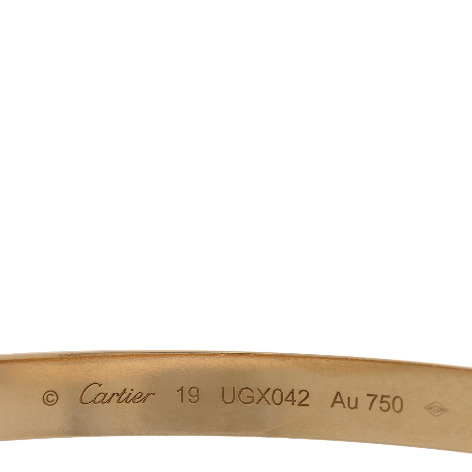 Cartier 18K Yellow Gold LOVE Bracelet 19 3 of 7
