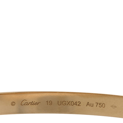 Cartier 18K Yellow Gold LOVE Bracelet 19 3 of 7