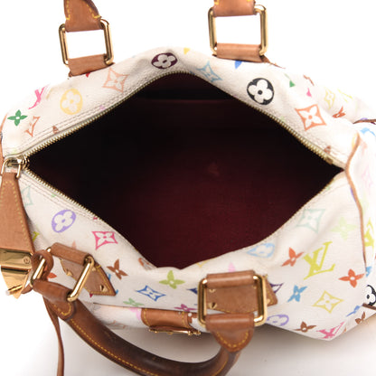 Louis Vuitton Monogram Multicolor Speedy 30 White 5 of 10