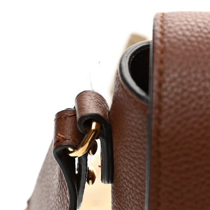 Burberry Calfskin Vintage Check Note Crossbody Bag Tan 12 of 14