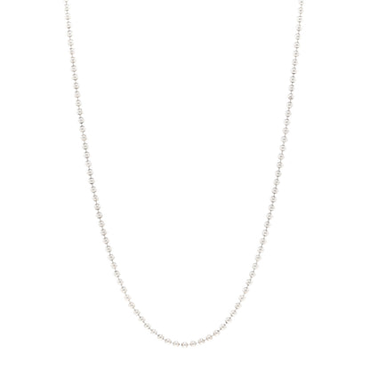Tiffany Sterling Silver 2.5mm Bead Chain Necklace 18" 1 of 4