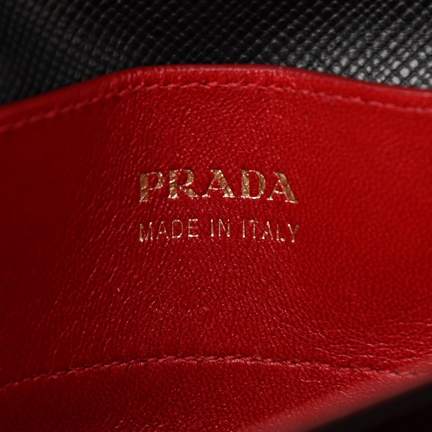 Prada Saffiano Cuir Medium Double Bag Black Fuoco 7 of 10