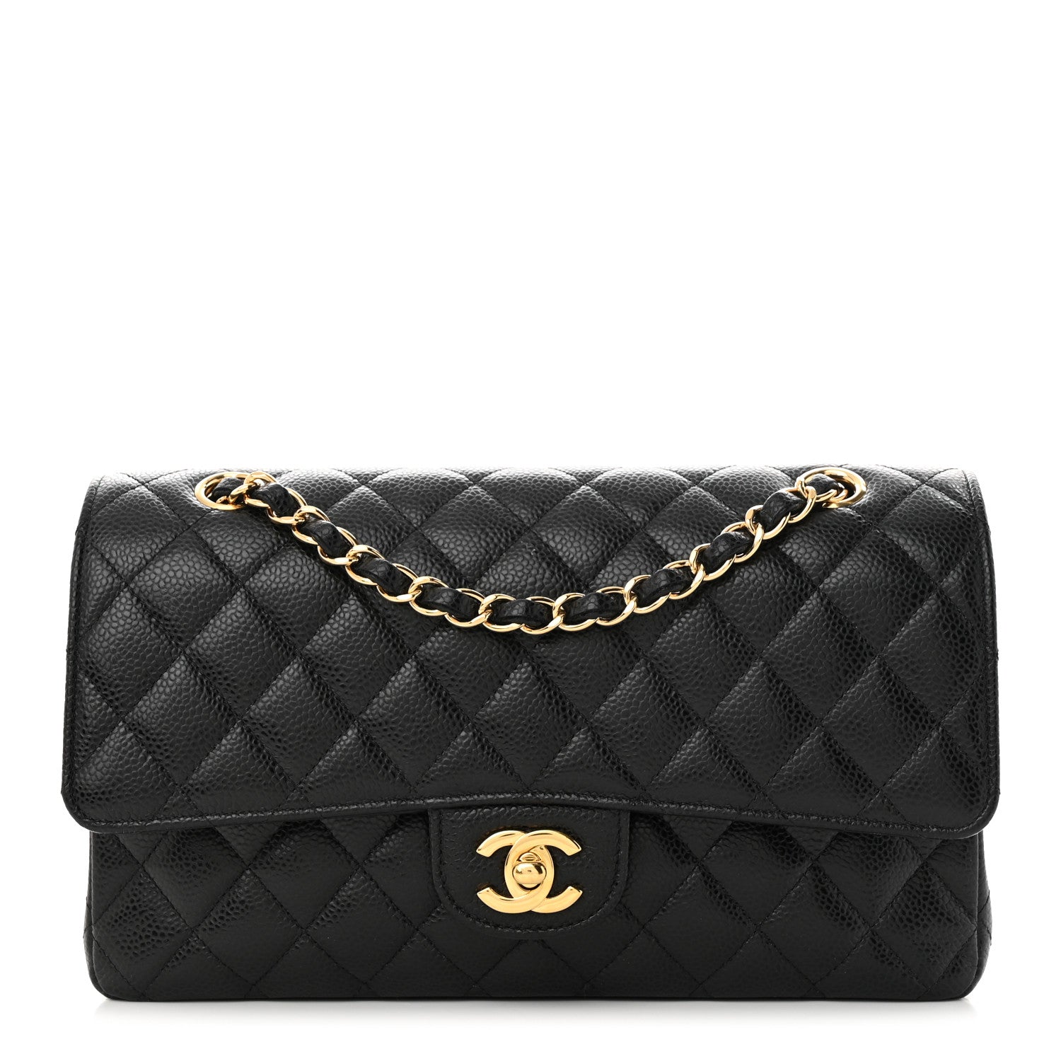 Chanel Caviar Quilted Medium Double Flap Black 1 of 11