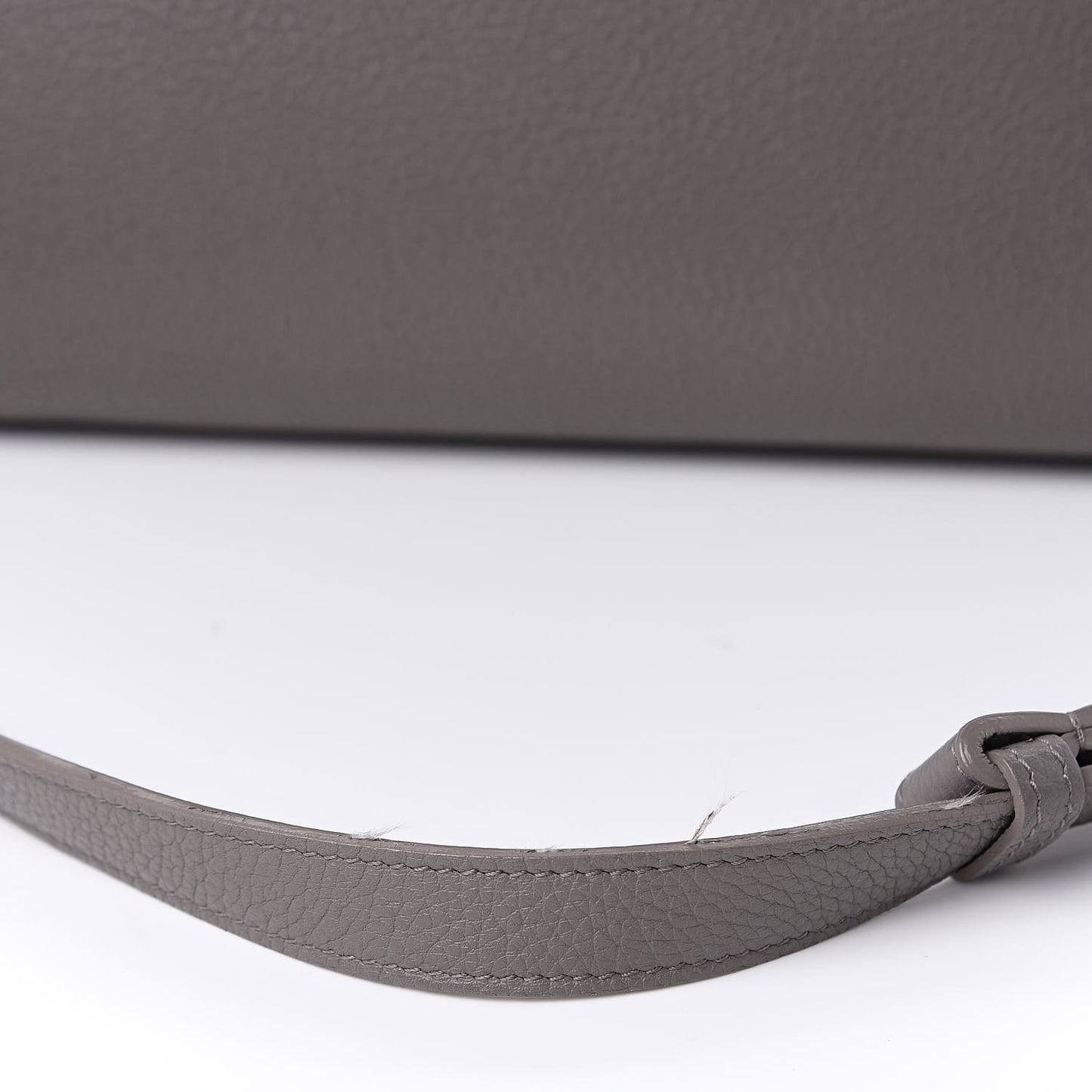 Grained Calfskin Small Supple Sac De Jour Mouse Grey