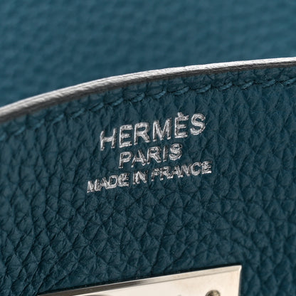Hermes Togo Birkin 30 Bleu De Galice 6 of 11
