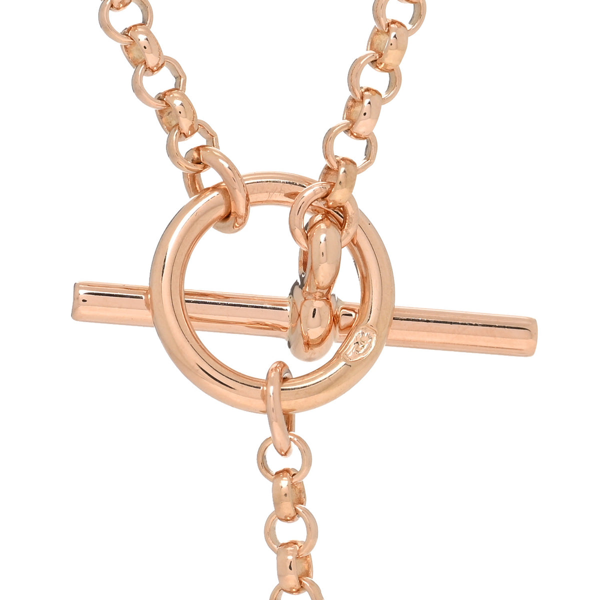 18K Rose Gold Diamond Gambade Necklace