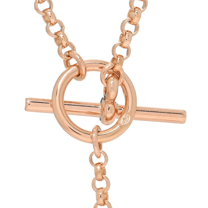 Hermes 18K Rose Gold Diamond Gambade Necklace 4 of 5