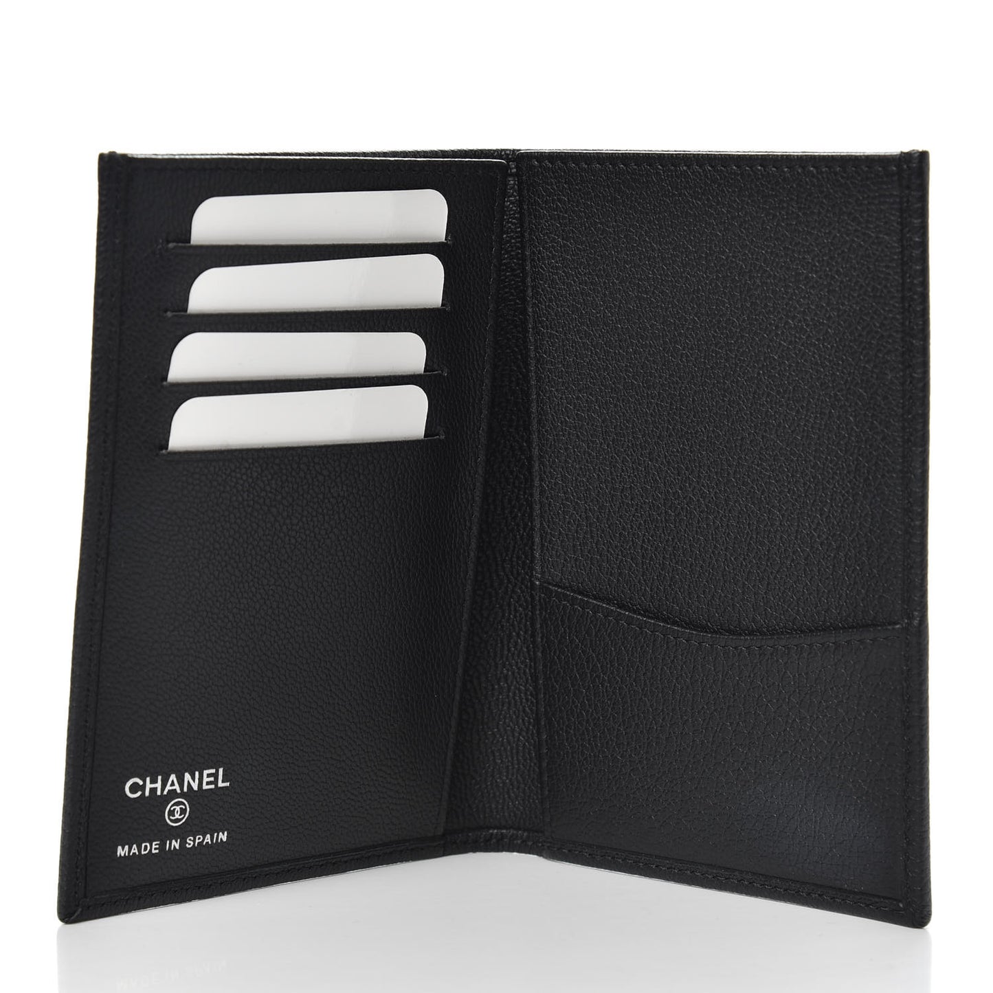 Goatskin Passport Holder Black
